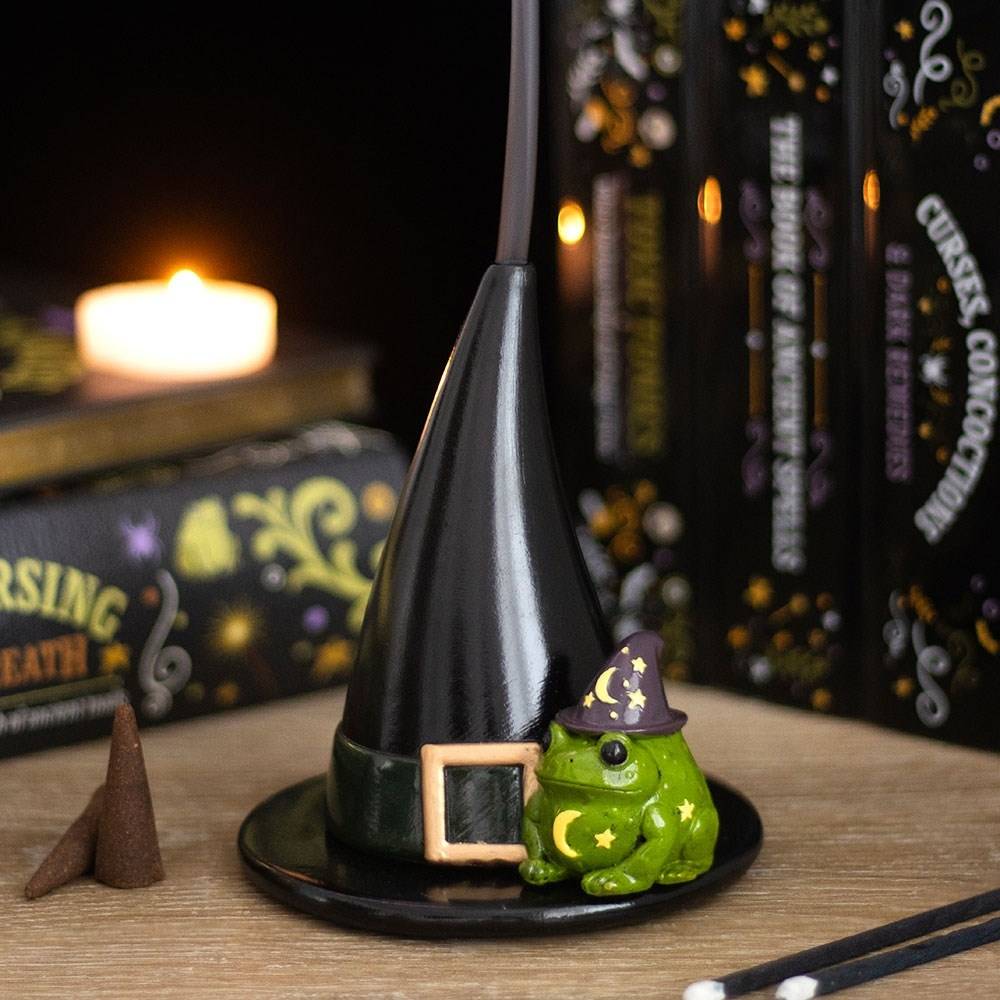 Something Different - Magic Toad and Witch Hat Incense Cone Holder Incense holder - Multicolours